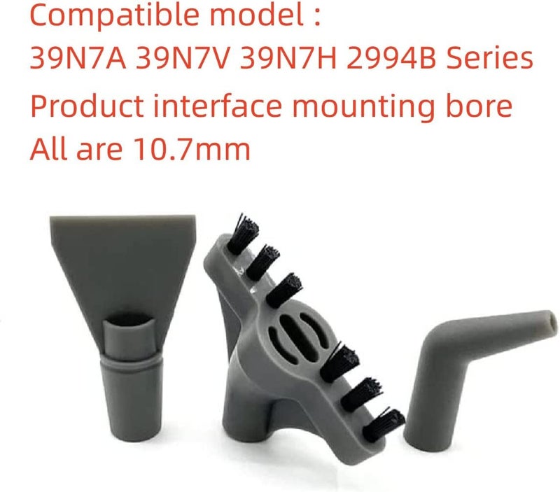 Sionlan 6 Pack for Bissell SteamShot Hard Surface steam Cleaner 39N7A 39N7V 39N7H 2994B Replacement Parts (3 Hard Brushes + 1 Wall Crevice Brush + 2 Multi-Surface Tools)… - Image 2